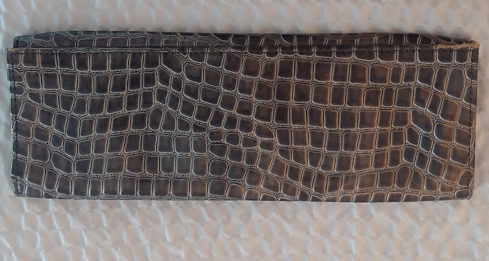 Croc Print Clutch Bag